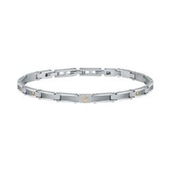 Pulsera Maserati JM421ATK16 BR. IP YG TRIDENT LOGO 22CM Acero