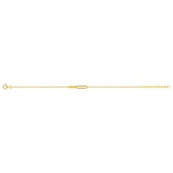 Pulsera Metal Chapado Oro Argyor MRM (CH)133767 Placa Calada