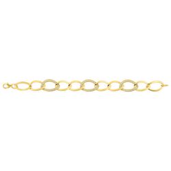 Pulsera Metal Chapado Oro Argyor MRM (CH)133786.1 Eslabones Circonitas