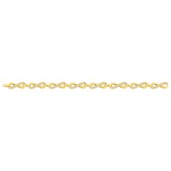 Pulsera Metal Chapado Oro Argyor MRM (CH)133787.1 Eslabones Infinito Circonitas
