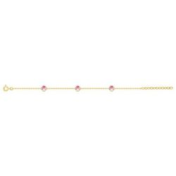 Pulsera Metal Chapado Oro Argyor MRM Infantil (CH)133808 Tréboles Esmalte Multicolor