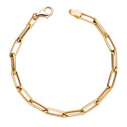 Pulsera Oro 18Kts 4x19mm 30000064 Eslabones Huecos