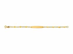Bracelet en or 18 carats Argyor MRM 14 cm (18)44999S23Z avec chaîne et plaque