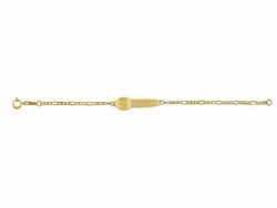 Pulsera Oro 18kts Argyor MRM 14cm (18)48306515 Placa Con Osito