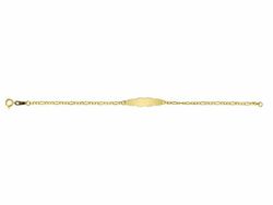 Bracelet en or 18 carats Argyor MRM 14 cm (18)48306521 Plaque avec nuage