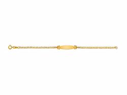 Pulsera Oro 18kts Argyor MRM 14mm (18)48306637 Placa Con Flores