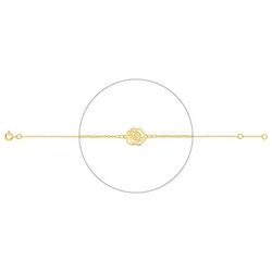 Pulsera Oro 18Kts Argyor MRM (18)4.7337.00 Flor Calada
