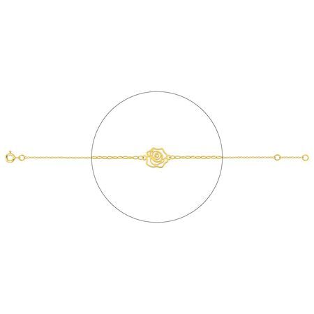 Pulsera Oro 18Kts Argyor MRM (18)4.7337.00 Flor Calada