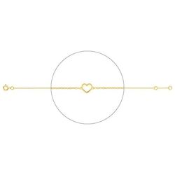 Pulsera Oro 18Kts Argyor MRM (18)4.7386.00 Corazón Calado