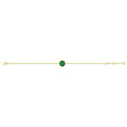 Pulsera Oro 18kts Joelli (18)J40004.N0 Mineral Malaquita