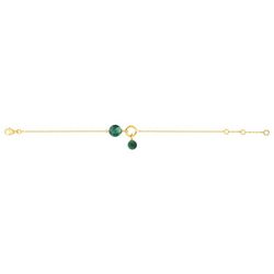Pulsera Oro 18kts Joelli (18)J40005.N0 Mineral Malaquita