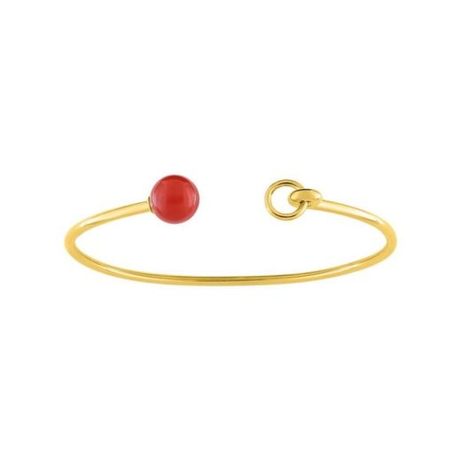 Bracelet Joelli en or 18 carats (18) J60007.I0 Minéral cornaline rouge