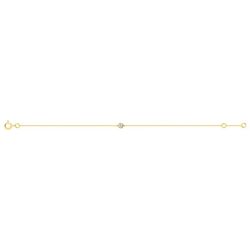 Pulsera Oro 9kts Argyor-MRM (9)9KLGD084Y Diamante F-VS SYNT 0.12CT