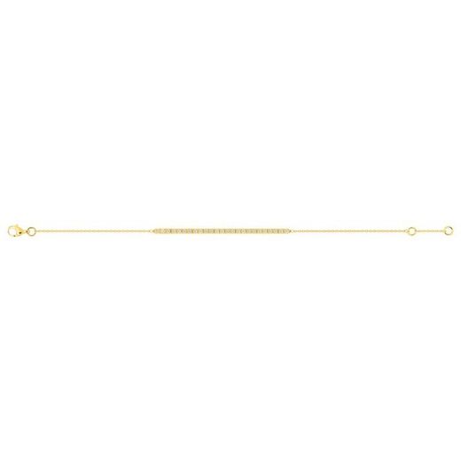 9kts Gold Bracelet Argyor-MRM (9)9KLGD090Y Diamonds F-VS SYNT 0.25CT