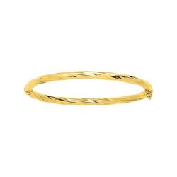Pulsera Oro 9Kts Argyor MRM Mujer (9)640006 Rígida Lisa En Brillo