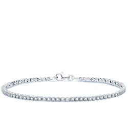 Pulsera Oro Blanco 18kts 19cm 30000038 Circonitas