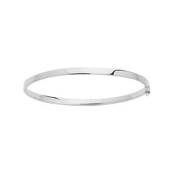 Pulsera Oro Blanco 18kts Argyor MRM Mujer (18)371.4G Rígida En Brillo