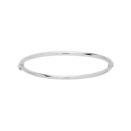 Pulsera Oro Blanco 18kts Argyor MRM Mujer (18)397.3G Rígida En Brillo