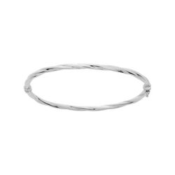 Pulsera Oro Blanco 18kts Argyor MRM Mujer (18)399.3G Rígida En Brillo