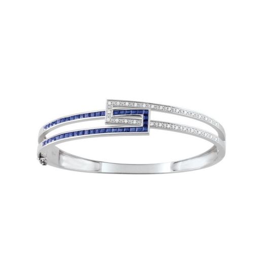 Christian Bernard 18kt White Gold Bracelet (18)S18.72101 0.24ct Diamonds With Sapphires