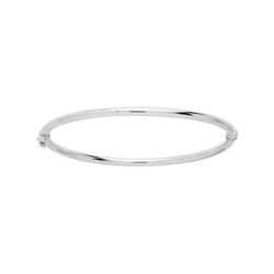 Pulsera Oro Blanco 9Kts Argyor MRM Mujer (9)641009 Rígida Lisa En Brillo