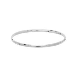 Pulsera Oro Blanco 9Kts Argyor MRM Mujer (9)641012 Rígida Lisa En Brillo