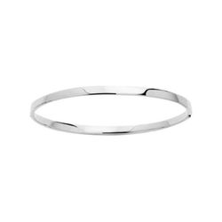 Pulsera Oro Blanco 9Kts Argyor MRM Mujer (9)641013 Rígida Lisa En Brillo