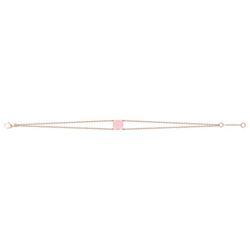 Pulsera Oro Rosa 18kts Joelli (18)J40003.U4 Solo Calcedonia Rosa
