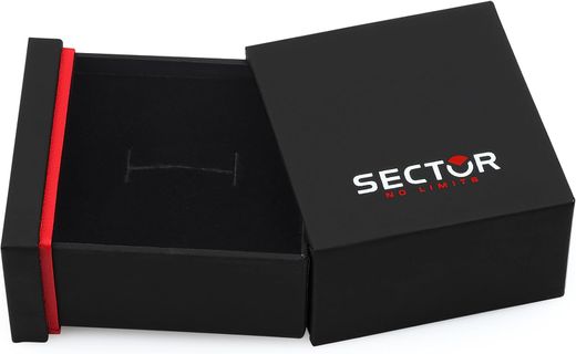 Pulsera Piel-Acero Sector Hombre SAGJ33 Cordón Azul Detalle Ancla En Brillo