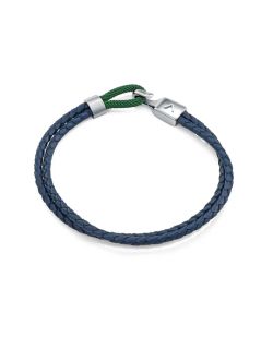 Pulsera Piel Azul - Acero Viceroy Hombre 75443P01013 Tejido