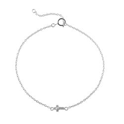 Pulsera Plata  16+2cm PU00158PL Cruz