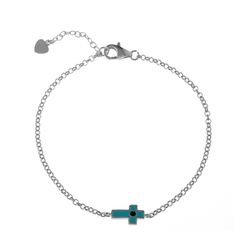 Pulsera Plata  17cm PU00155RH Cruz
