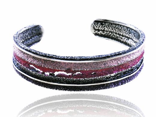 Pulsera Plata 2,1cm Arior Sinera Púrpura 1020253XPU