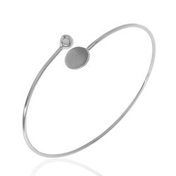 Pulsera Plata 6cm PU00126RH Bola Y Chapa