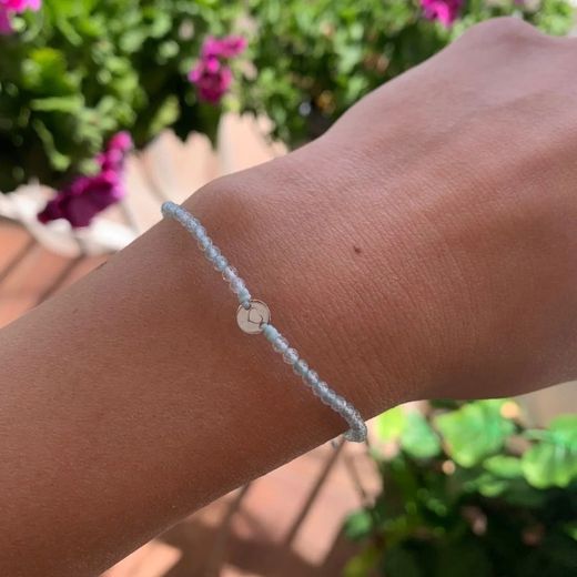 Bracelet Argent Basic 17-23 cm PUCD061T Topaze Cœur Macramé