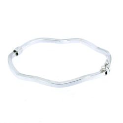 Pulsera Plata Argent Basic 6x5,3cm ESR2LE3 Rigida Ondas