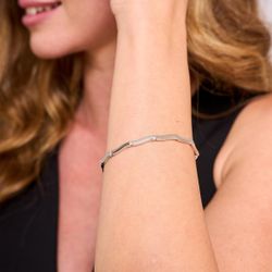 Pulsera Plata Argent Basic PURG009 Ondas Finas
