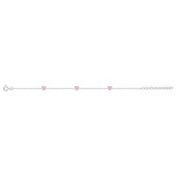 Pulsera Plata Argyor MRM Mujer (AG)333798 Corazones Esmalte Rosa