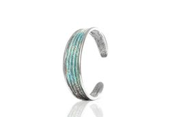 Pulsera Plata Arior Dynamic Azul 1020324XPU