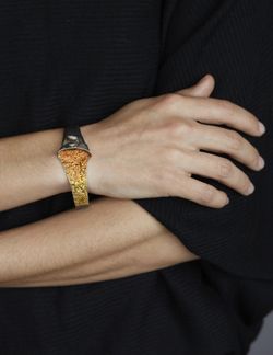 Pulsera Plata Arior Gala Ocre 1020249XPU