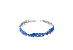Pulsera Plata Arior Intenzza Azul 5 Eslabones 3cm 1150693XPU