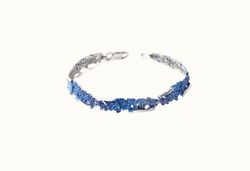 Pulsera Plata Arior Intenzza Azul 6 Eslabones 3cm 1150693LU