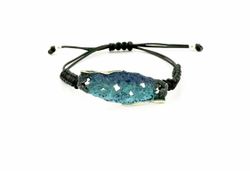 Pulsera Plata Arior Intenzza Azul Macramé 1150707XPU