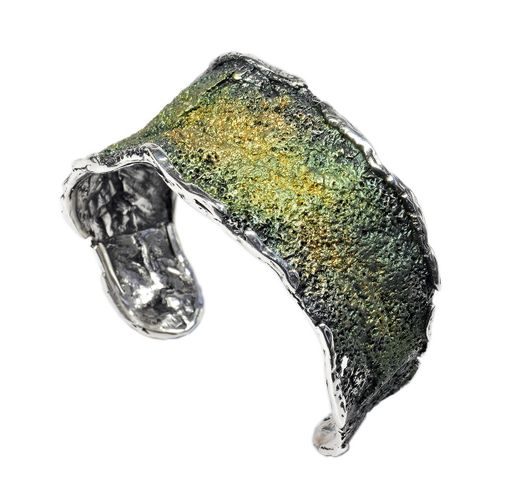 Pulsera Plata Arior Intenzza Grande Verde Liquen 1020205XPU