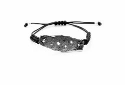 Pulsera Plata Arior Intenzza Gris Macramé 1150706XPU