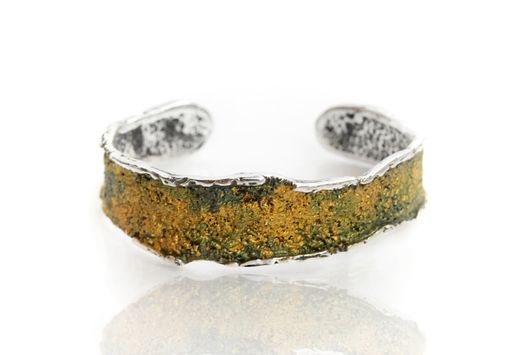 Pulsera Plata Arior Intenzza Mediana Verde Liquen 1020237XPU