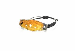 Pulsera Plata Arior Intenzza Ocre Macramé 1150701XPU