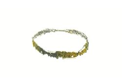 Pulsera Plata Arior Intenzza Verde Liquen 5 Eslabones 3cm 1150694XPU