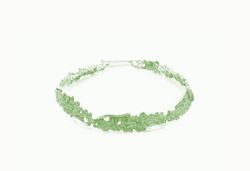 Pulsera Plata Arior Intenzza Verde Liquen 6 Eslabones 3cm 1150694LU