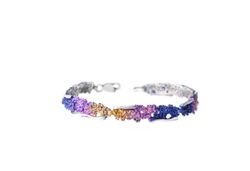 Pulsera Plata Arior Intenzza Violeta 6 Eslabones 3cm 1150690LU